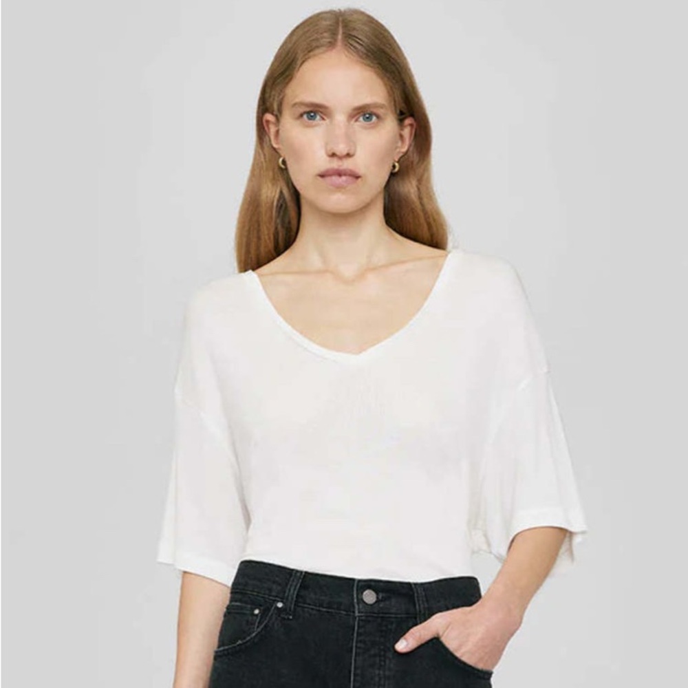 NWT Anine Bing cashmere modal tee